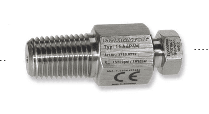Adapters — High pressure — 65,000 psi