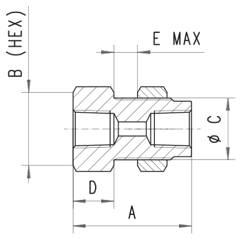 Bulkhead couplings — Pipe series — 15,200 psi