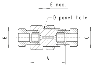 Bulkhead couplings — High pressure — 65,000 psi