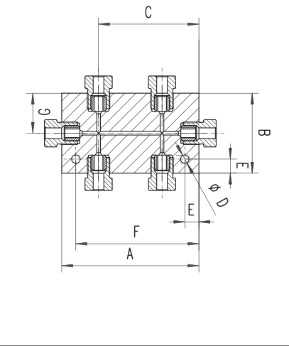 Manifold blocks — Medium pressure — 22,500 psi