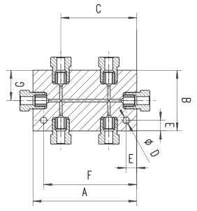 Manifold blocks — High pressure — 65,000 psi