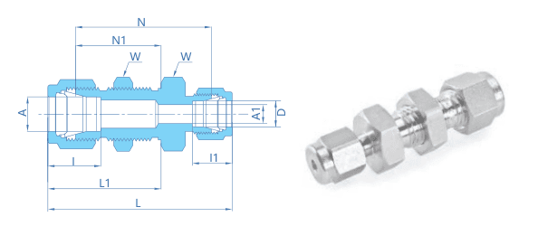 Bulkhead Reducing Union