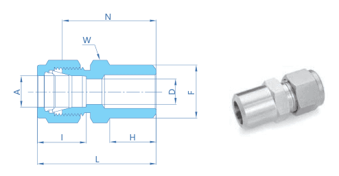 Male Pipe Weld Connector