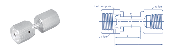 Female NPT Connector — UPS face seal