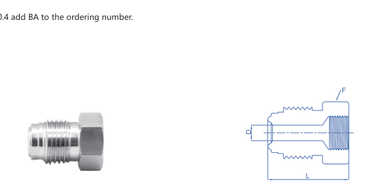 Female NPT Connectors — UPS face seal