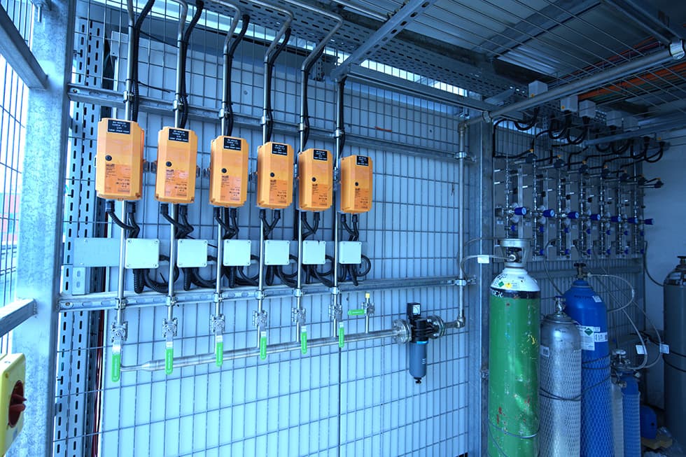 Gas control, alarm and detection
